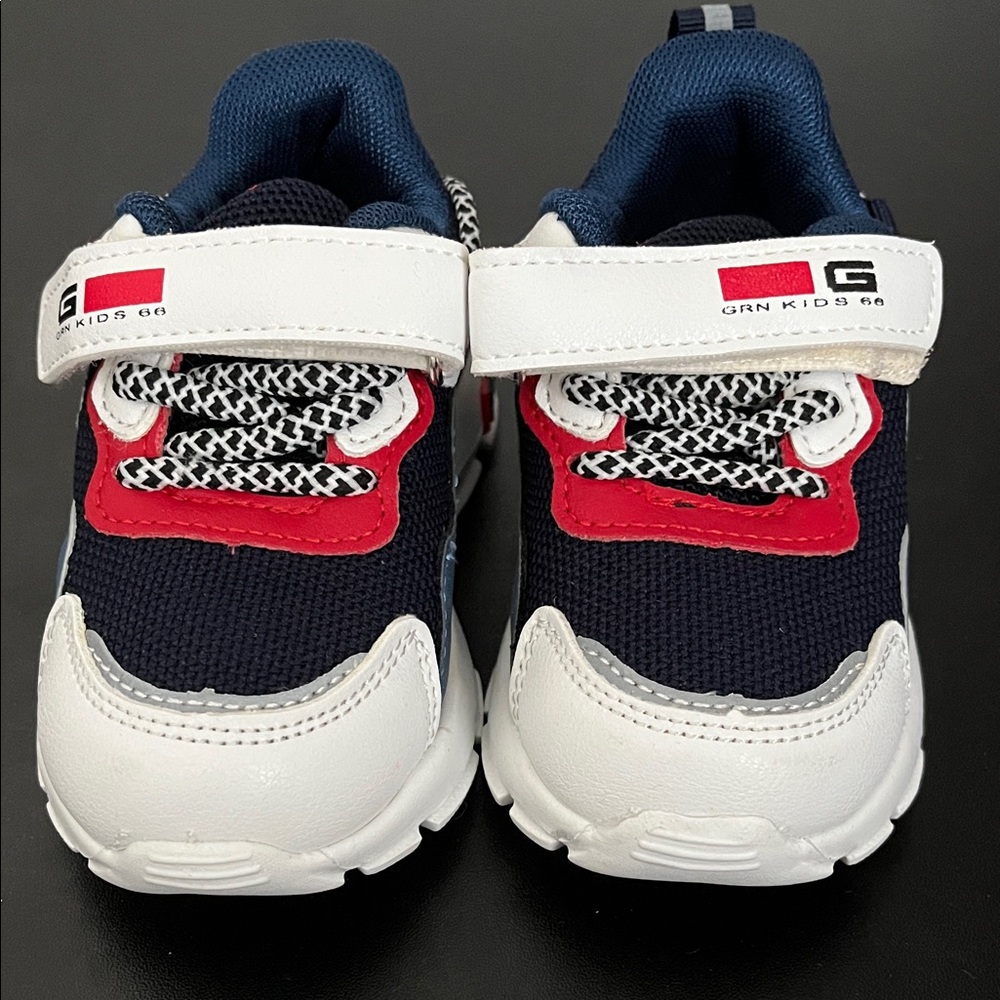 Navy and Red Sneakers